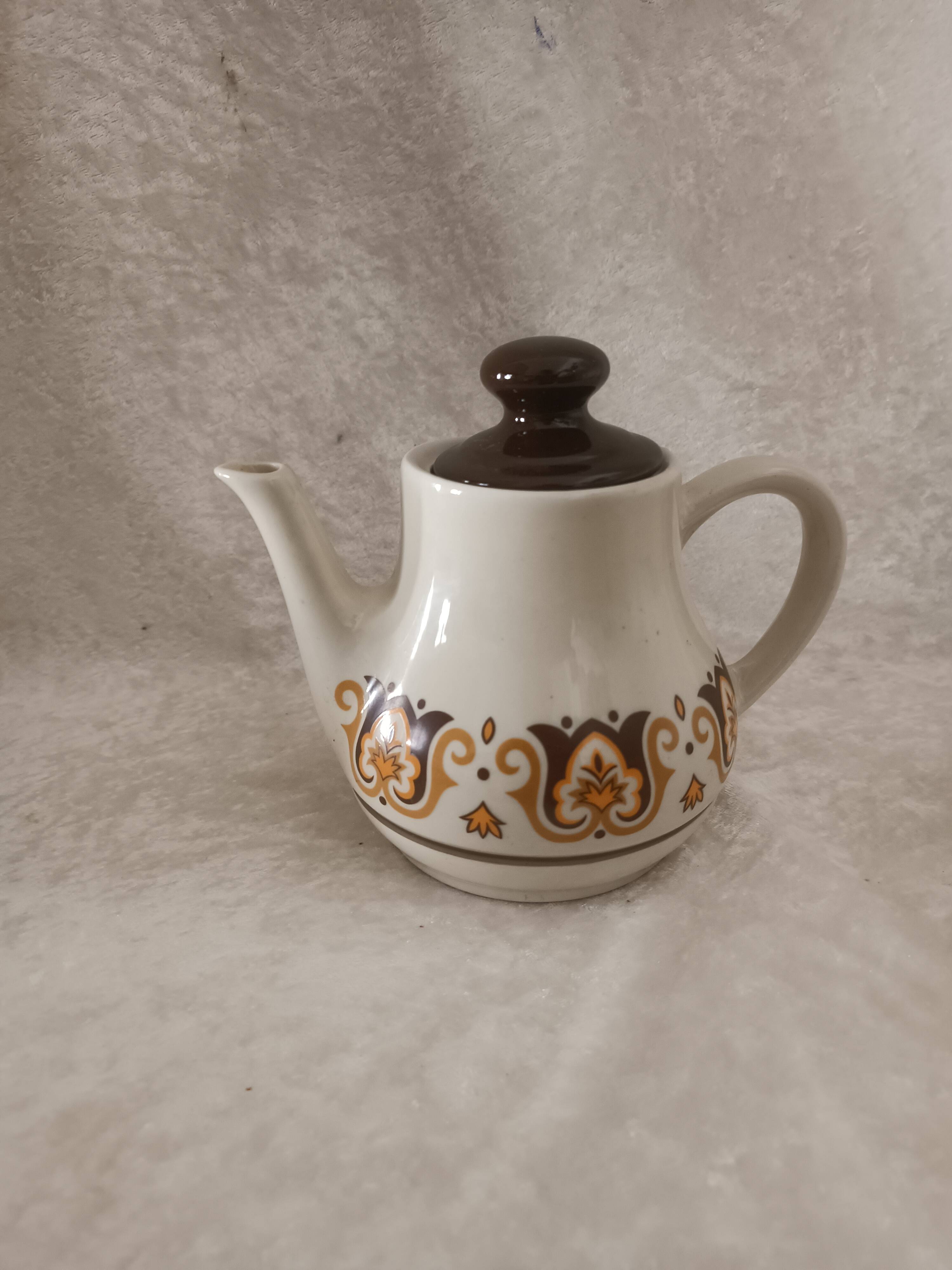 Théière Norma Jet en porcelaine à feu, années 70
