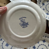 English dessert plates