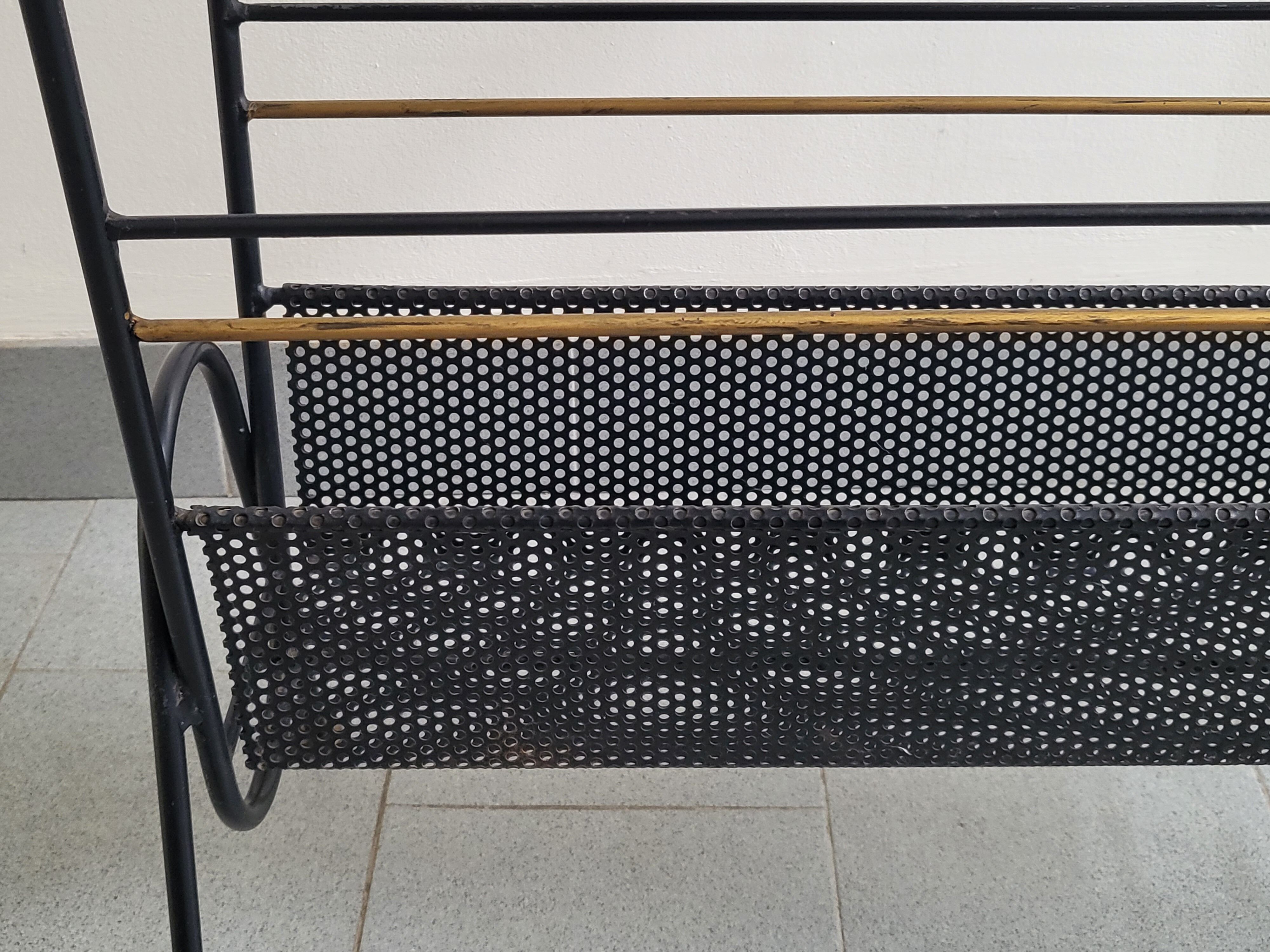 Table d'appoint porte-revues vintage 1950