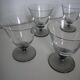 Lot de 4 verres en cristal