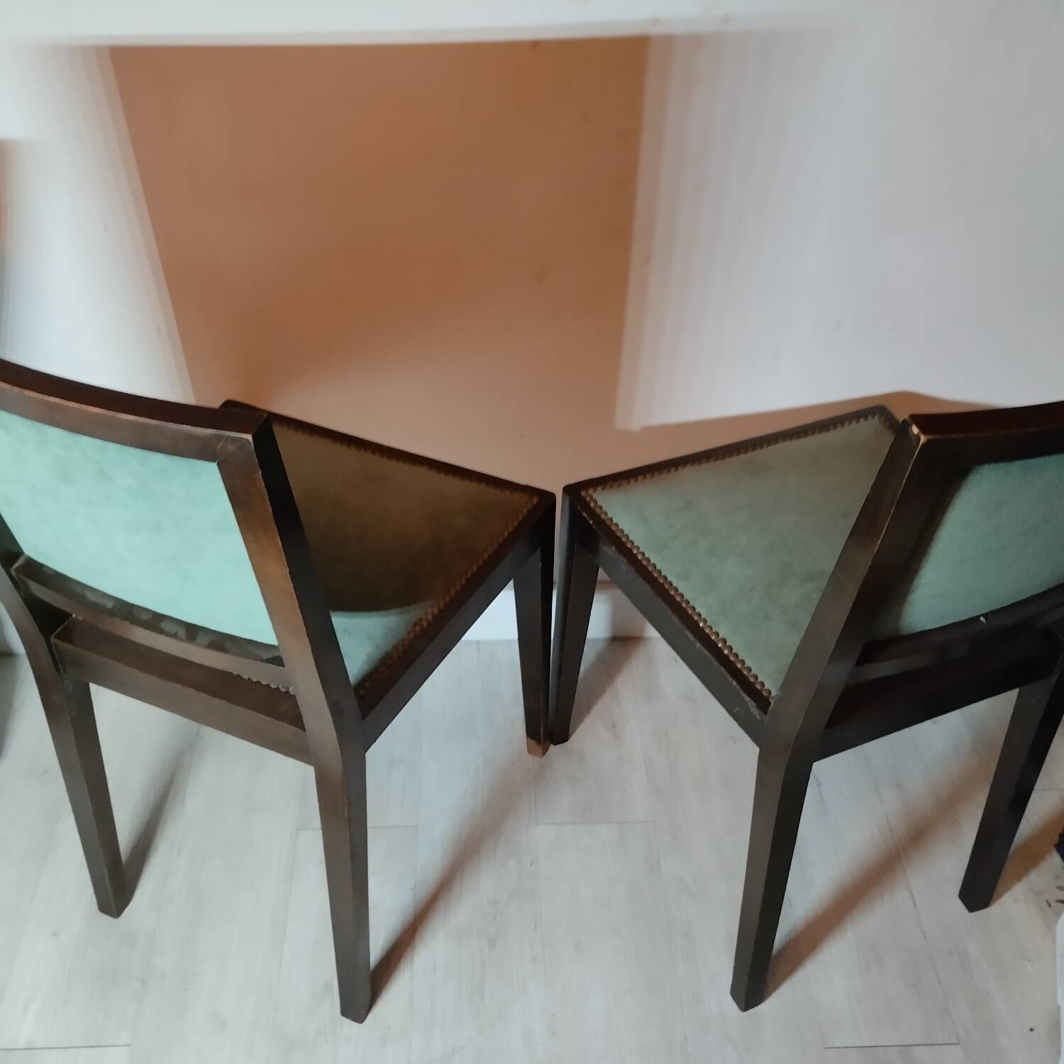 Set of two art deco chairs.