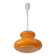 Vintage orange glass pendant light mid century modern retro hanging lamp