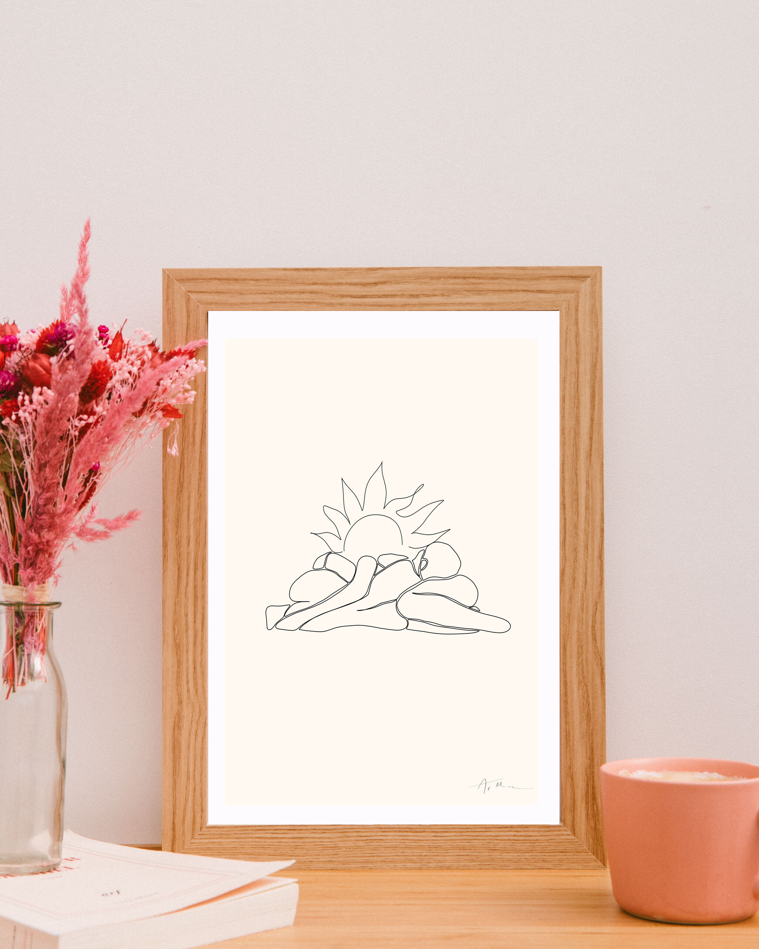 Illustration "l'encre - le lever"