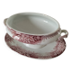 Rare old vegetable dish – Saint-Amand Hamage – English red ironstone