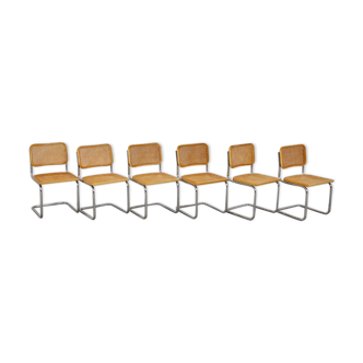 Set of 6 dinning chairs B32 by Marcel Breuer