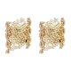 Pair of wall sconces in gilded brass and crystal by Palwa, Germany, 1960s.
