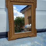 Wood and gilded Stuk mirror 19th