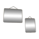 Lot de 2 miroirs de barbier vintage