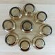 9 lever glasses in smoked glass