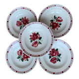 Set of five hollow plates