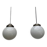 Opaline pendant lights