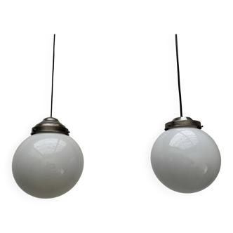Opaline pendant lights