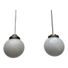 Opaline pendant lights