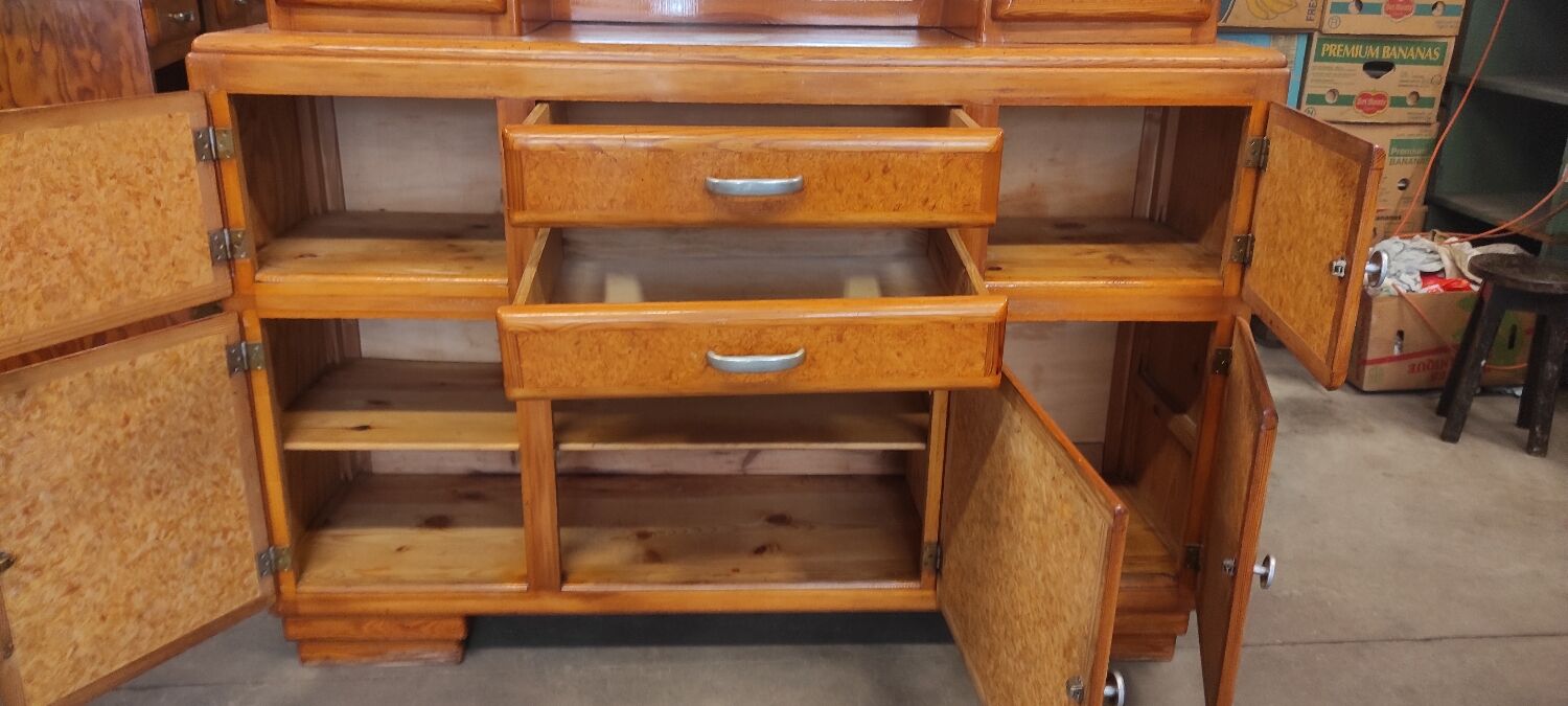 Mado vintage wooden sideboard 3 bodies Mid-century