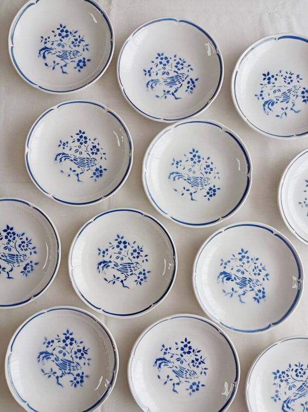 Lot de 12 assiettes creuses Moulin des loups, Alain