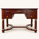 Empire style flat desk in mahogany