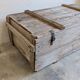 Antique patinated wooden chest – coffee table