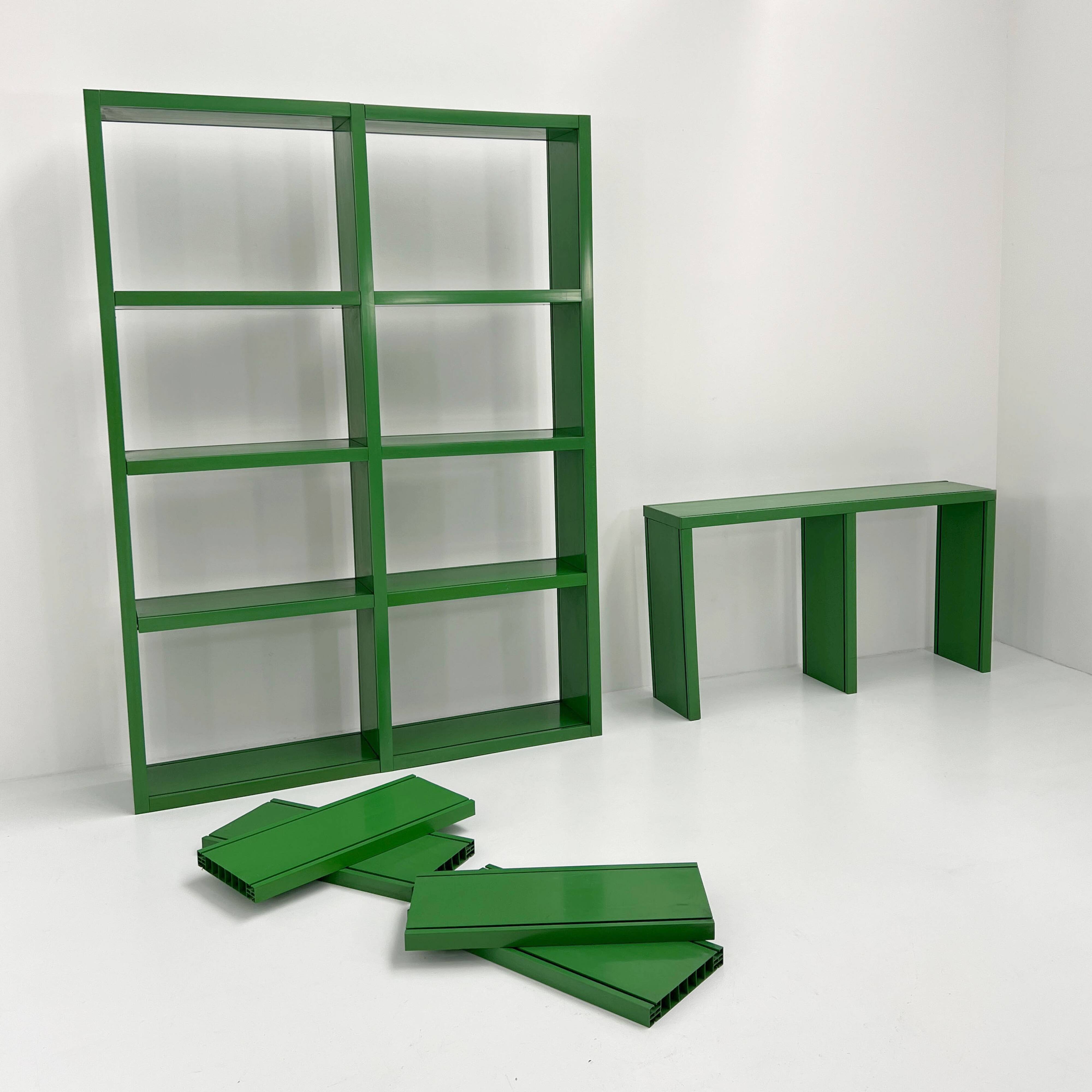Modular shelf "Dodona 300" green by Ernesto Gismondi for Artemide, 19