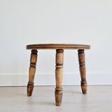 Wooden tripod plant holder