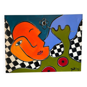 Portrait moderne et abstrait