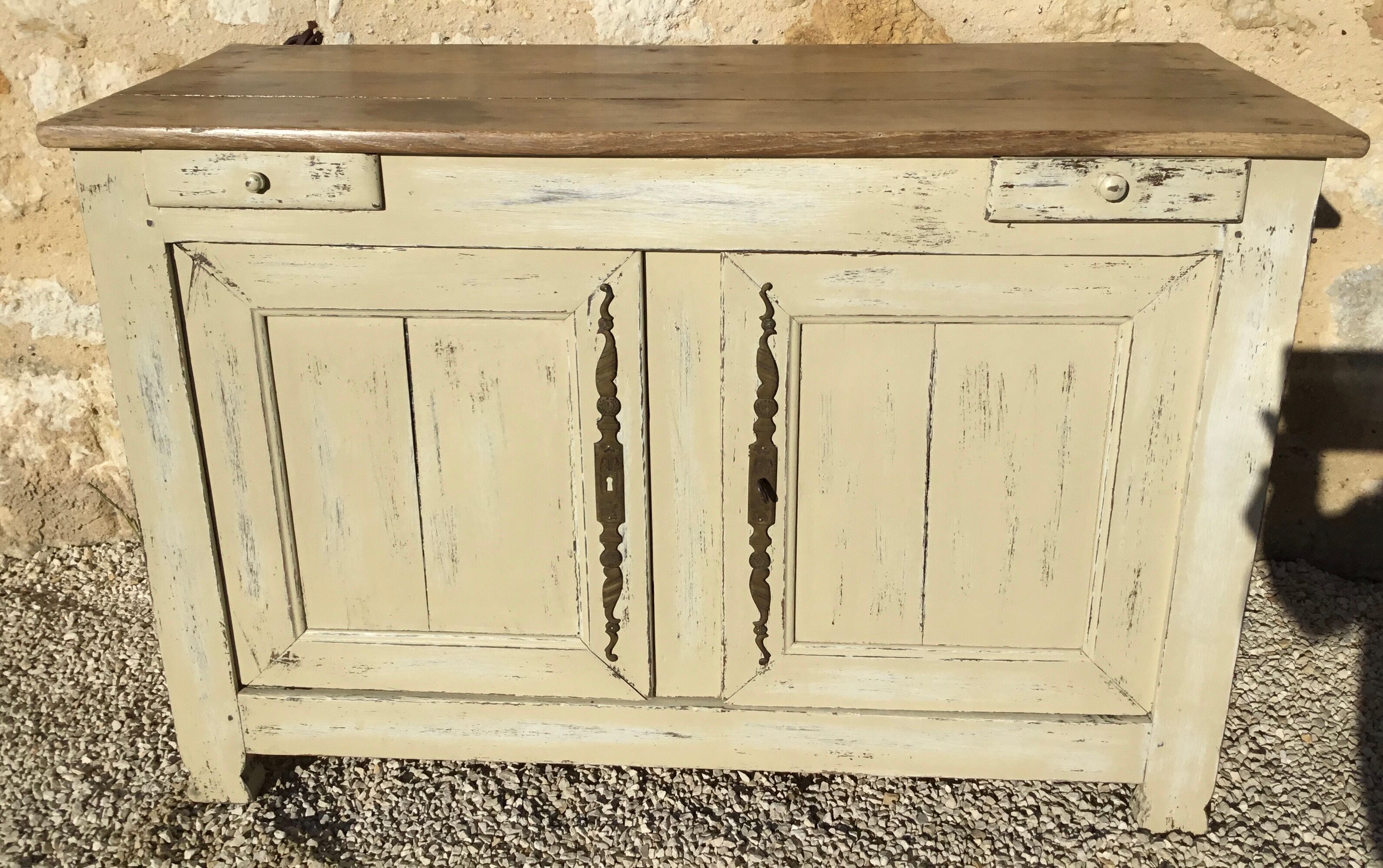 19th-century oak country buffet