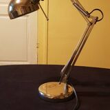 Architect's lamp in chrome metal.