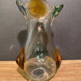 Harlequin vase in crystal murano venice.