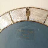 Mirror in real mother-of-pearl and brass