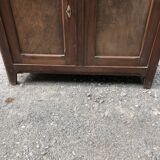 Vintage Parisian pine cabinet.