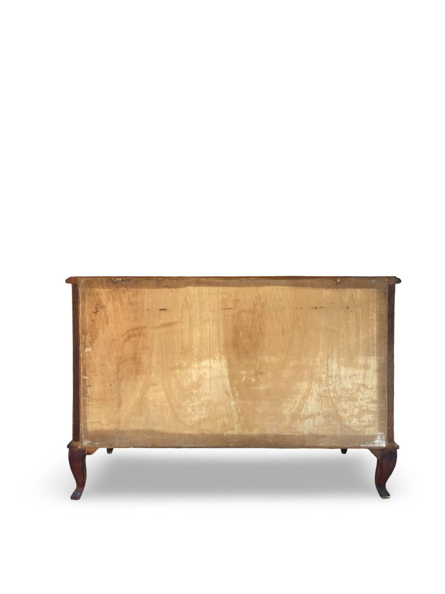 Italian art deco burl walnut chest of drawers, 1930s/1940s