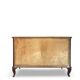 Italian art deco burl walnut chest of drawers, 1930s/1940s
