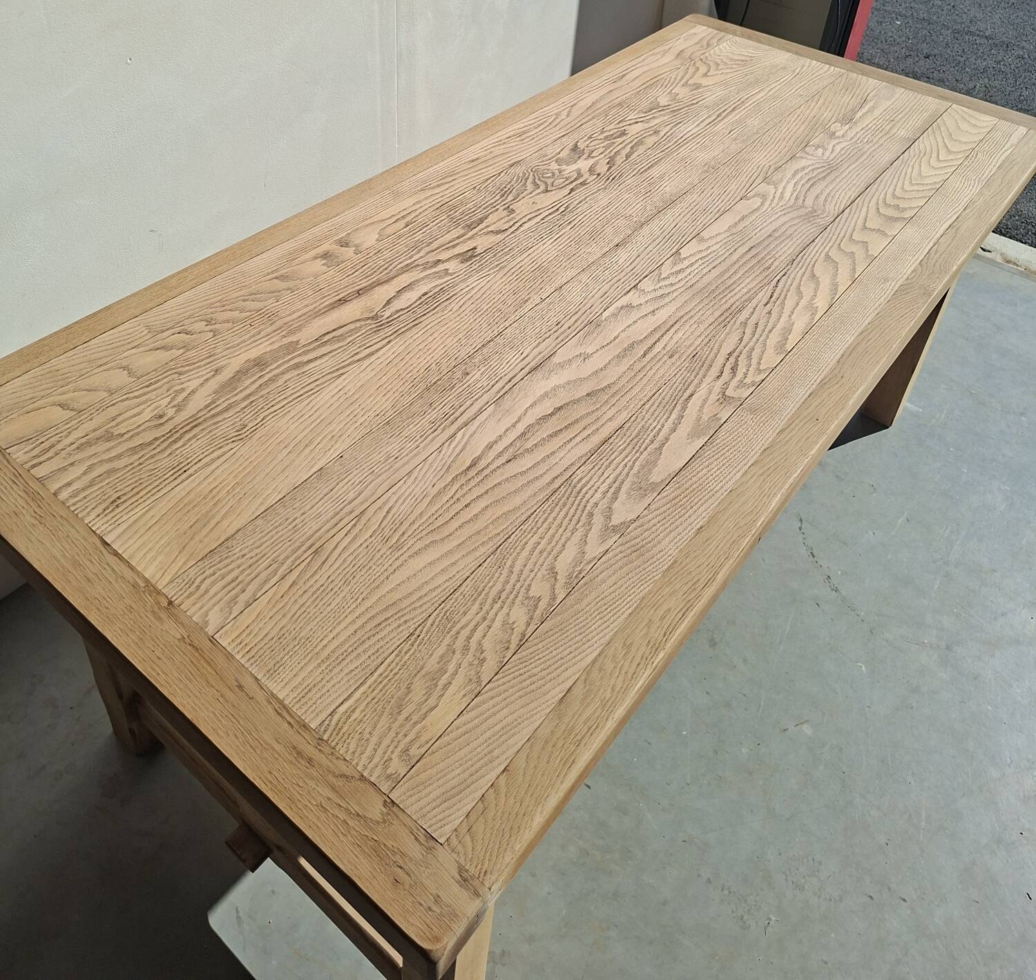 Solid oak farmhouse table