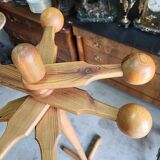 1960 modernist vintage coat rack in fir 7 b