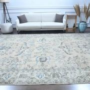 1970s Vintage Persian Handmade Wool Cotton Brown Area Rug 271x371
