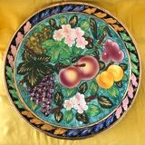 Plat en faïence années 1950 signé Kerina Monaco