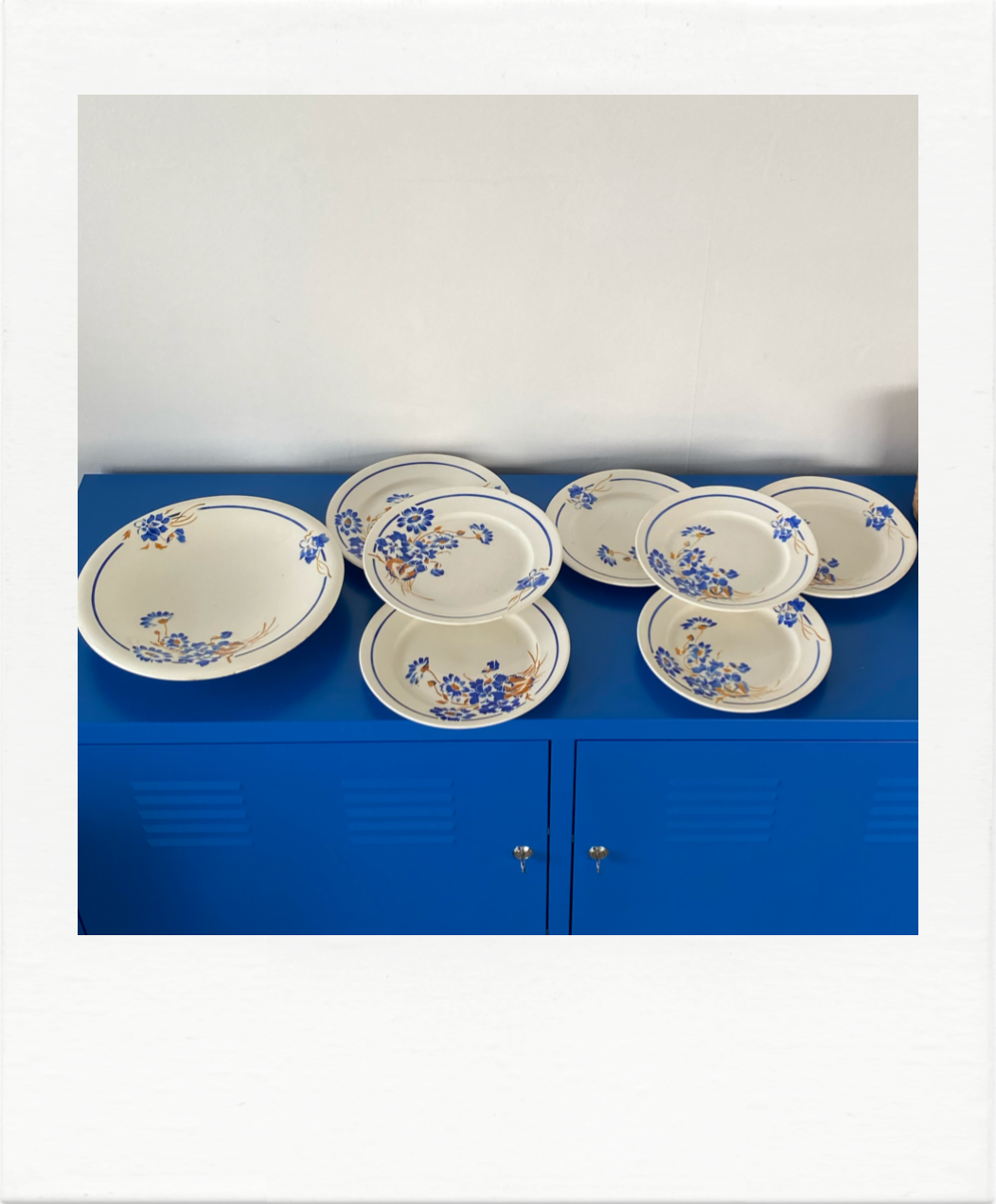 Set Lunéville plates and dish