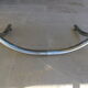 Vintage 70 ' glass table top chrome plated feet