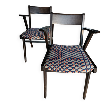 Chaises bridge années 50/60
