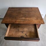 Table de travail française rustique antique de ferme, îlot Louis Philippe