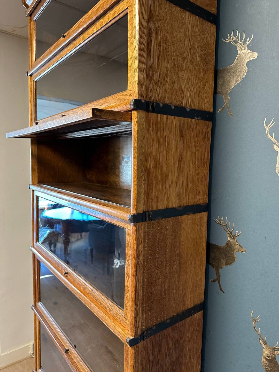 Antique Globe Wernicke Bookcase