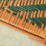 Wooden and rattan countryside canne chair