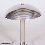 Silver Art Deco Table Lamp - 1930s Czechia