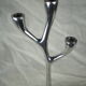 Modern mid-century aluminum three-pointed candelabra