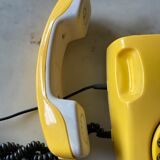 Yellow vintage phone