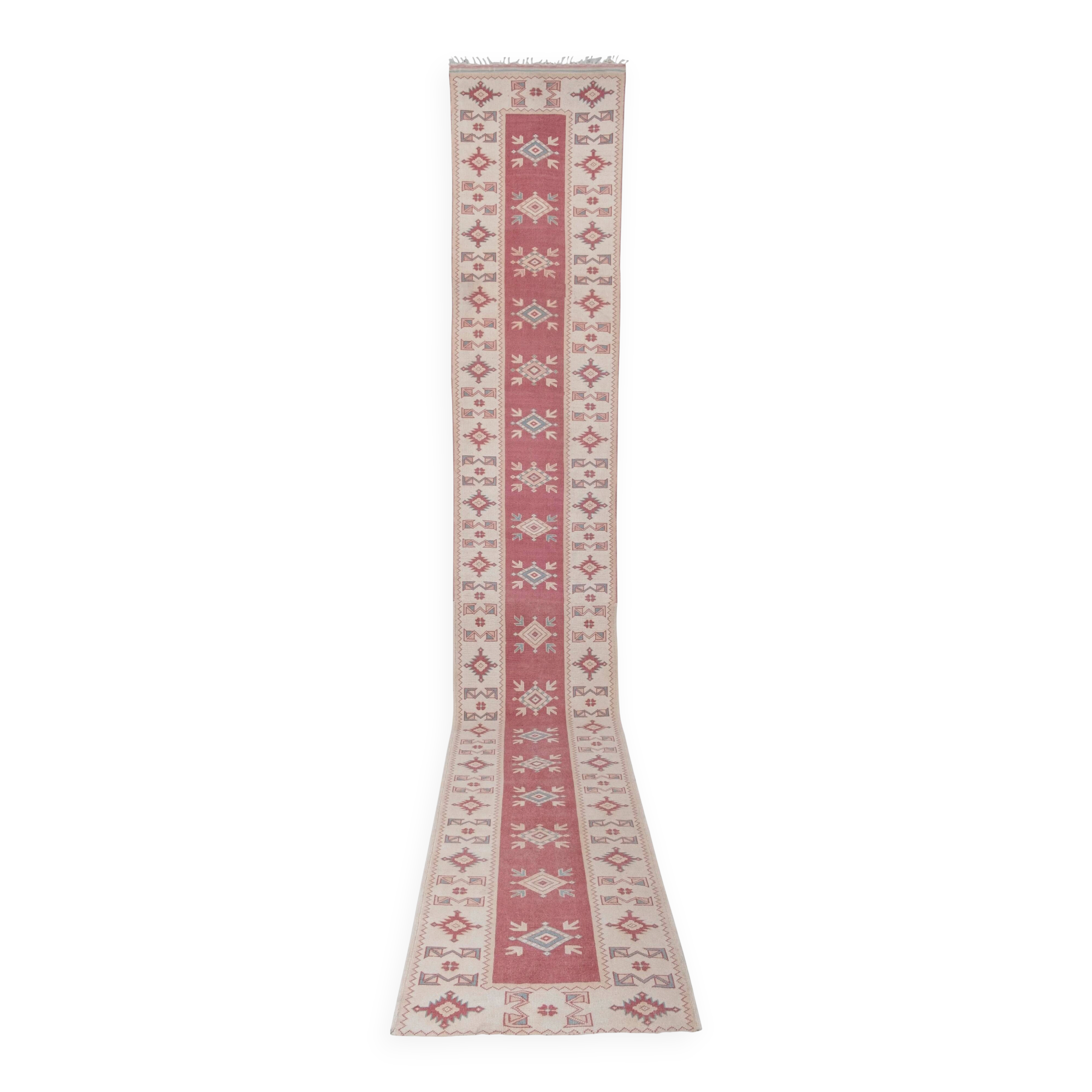 Vintage Turkish hallway rug 81x500 cm