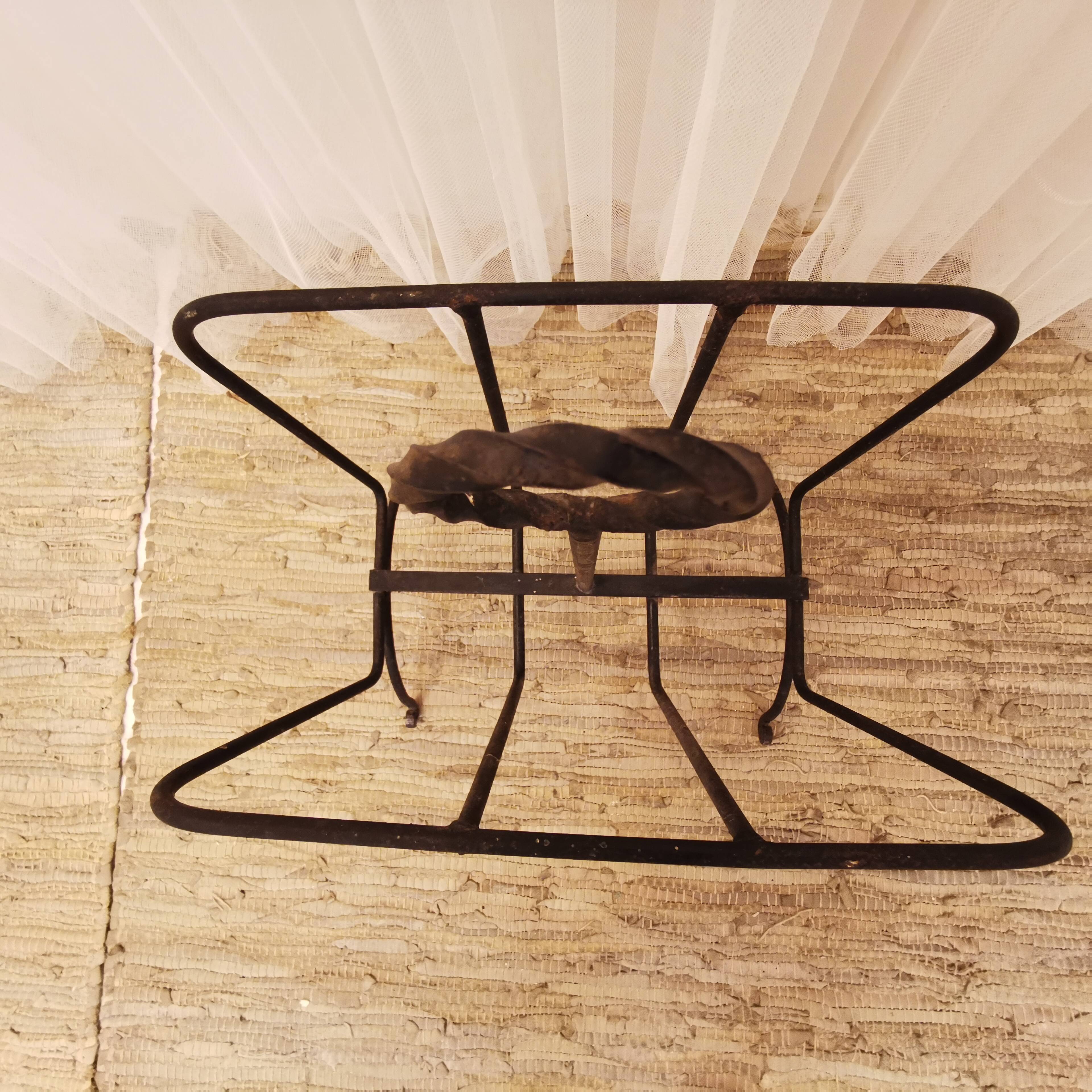 Wrought iron magazine rack