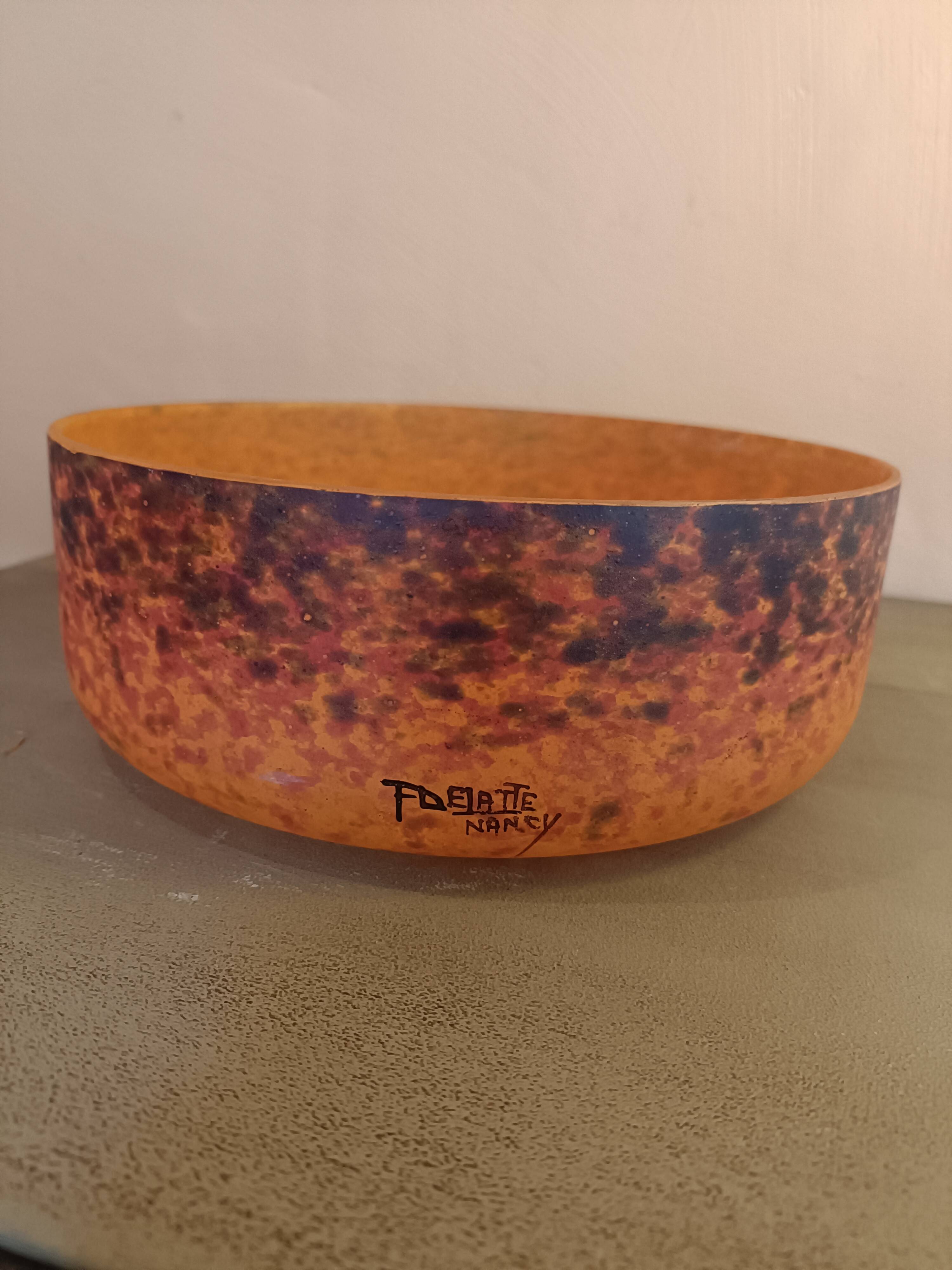 Delatte Nancy glass paste fruit bowl