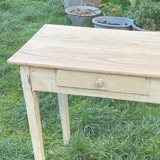 Side table in patinated wood