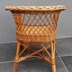 Fauteuil d'enfant en osier rotin vintage