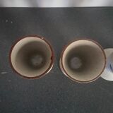 Lot 4 mazagrans in flowered sandstone